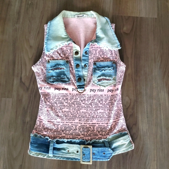 PAPAYA Gazette Jeans Top - Picture 12 of 15